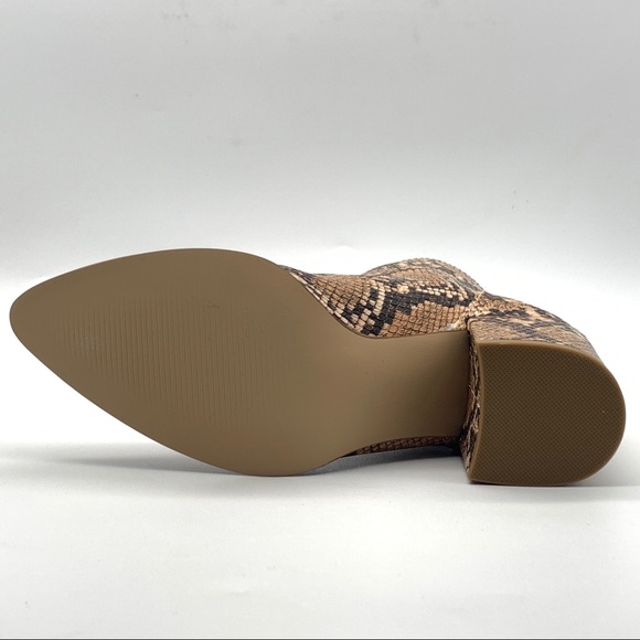 MAXSOLD Steve Madden Julianne Snake Print Block Heel Women's Boot - Picture 8 of 15